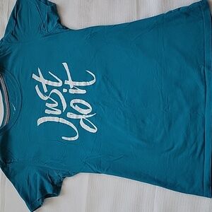 Turquiose Nike slim fit t- shirt